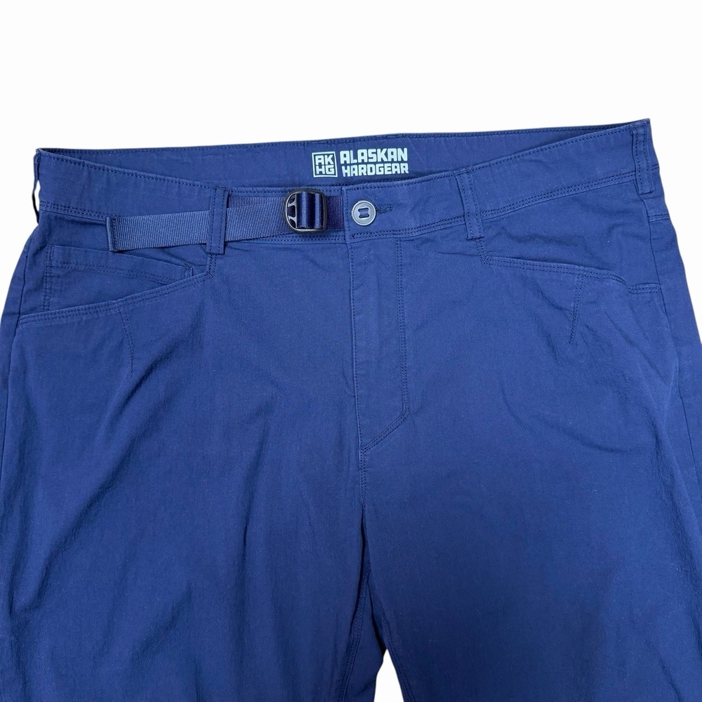 Alaskan Hard Gear Pants Mens 38x32 Fit Duluth Free Rein Navy Hiking 91309 Camp